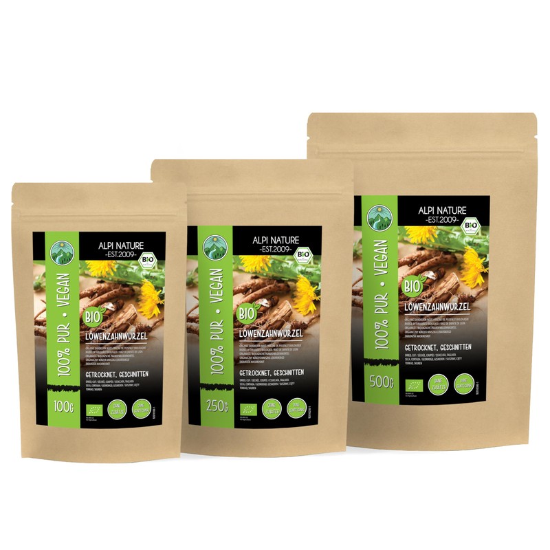 Organic Dandelion Root (250g, 8.8oz), Gently Dried and Cut Dandelion