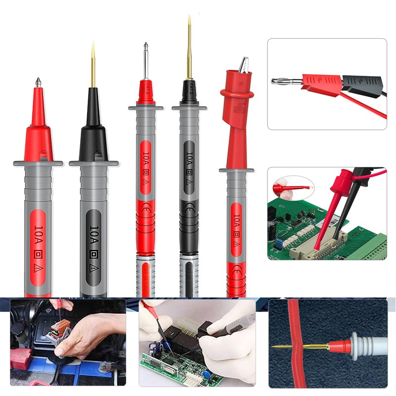 Cleqee Multimeter Test Leads Kit 18PCS Electronic Test Probe Accessory