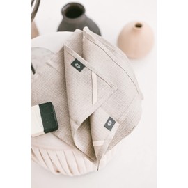 Thing Stories Paños de lavado para tu cara – Paños de lino puro 100% – Paquete de 4 paños de lino de 10 x 10 pulgadas – Ropa de lavado de fibra natural para baño – Toalla exfoliante de lino para mujer