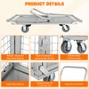 Platform Truck Cart with Cage, 5 in 1 Trolley Cart
