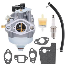 NIMTEK GCV170 Carburetor with Spark Plug Fuel Filter Fits Honda GCV170LA HRN216 Replace 16100-Z9L-811 Lawn Mowers
