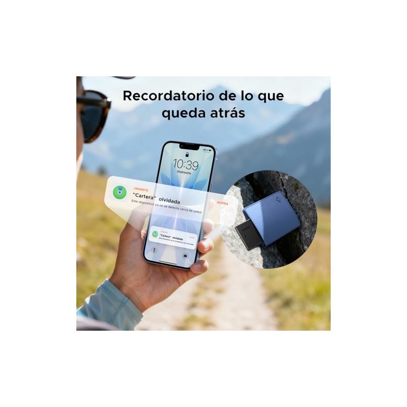 UGREEN FineTrack Slim Localizador Ultrafino, Carga Inalámbrica (Solo iOS)