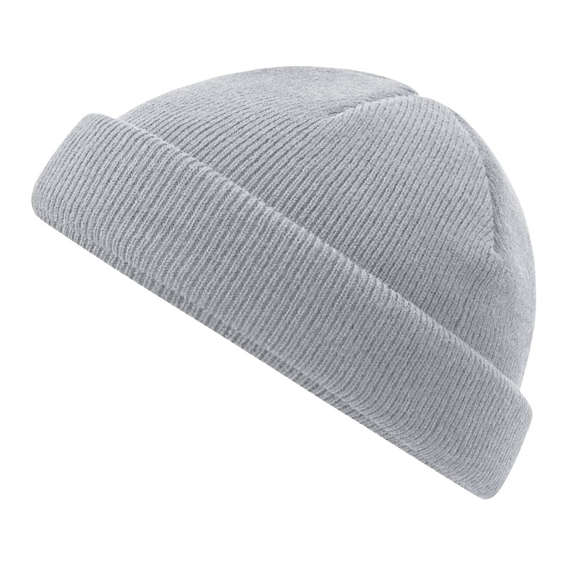 Beechfield - B43R Light Grey Fisherman Style Beanie Hat -