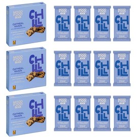 MOOD FOOD BAR Oatmeal Raisin with Ashwagandha Granola Bars - 12 pack - 21.3 OZ