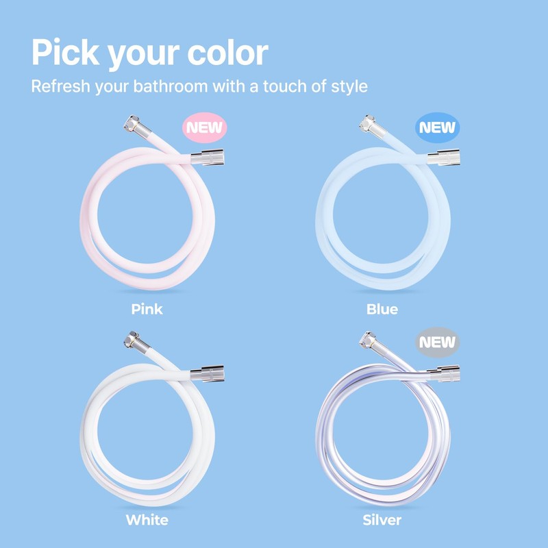 Dr. Piel Eco-Shower Hose Original White 79 Inches