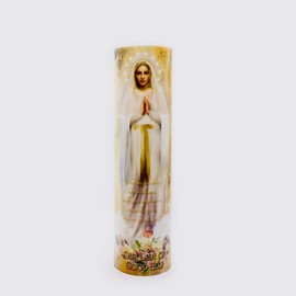 The Saints Collection Our Lady of Good Help Flameless LED Prayer and Devotional Candle C-8064