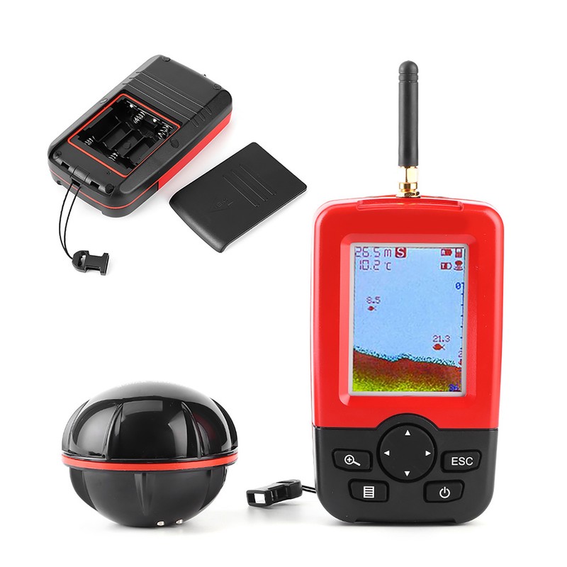 2‑148ft Depth Fish Finder with 100m Wireless Sonar Sensor Fish
