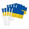 10 PCS Ukraine Handheld Small Flag, Ukrainians Hand held Mini