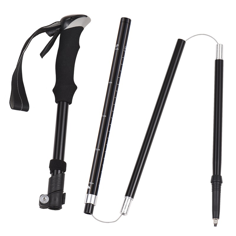 TOMSHOO Trekking Pole Lightweight Collapsible Trekking Pole Five-fold Walking Stick