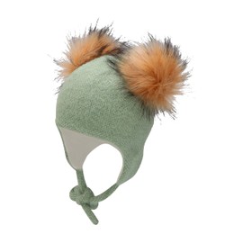 Sterntaler Girls' Inka Bobble Hat, Green