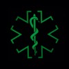 Glow Dark ACU Black EMS EMT Medic Paramedic Star of