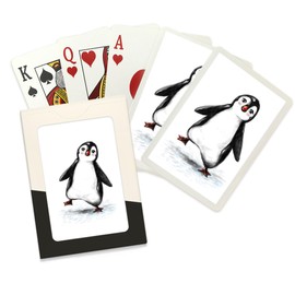 Lantern Press Playful Penguin (52 Playing Cards, Poker Size Card Deck with Jokers)