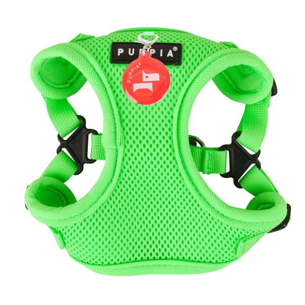 Puppia Neon Soft Harness C, Small, Green