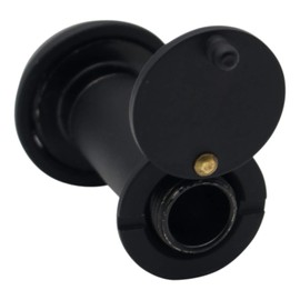 Door Viewer Black Peepholes or Peek Holes | 200 Degree Fire Rated Spy Hole with Privacy Cover Door Peephole