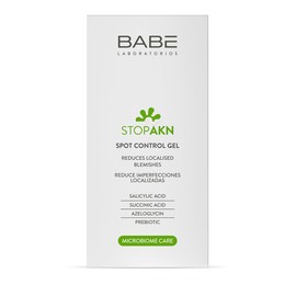Laboratorios Babé - Stop AKN Gel Facial Secante 8 ml, Acción Intensiva, Cicatrizante, Tratamiento Acné, Disminución de Acné, Combate las Imperfecciones del Rostro