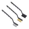 Unbranded 3Pcs Wire Brush Set - Stainless Steel, Nylon, Brass