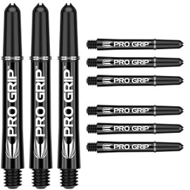 Target Pro Grip 3 Set Black Dart Shafts Medium