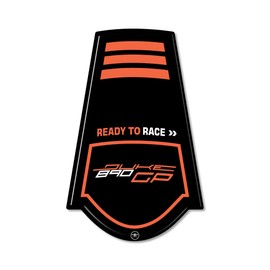 labelbike - 3D Gel Resin Sticker for Motorcycle Rear Area Compatible with KTM 890 Duke GP 2022-2023 Orange