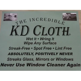 KD Cloth-Streak Free Shine with Only Water and KD Cloth
