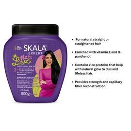 Skala Beauty Hair Masks - Nourishing, Gentle, Hydrating - Hair care Products Conditioner Moisture Shampoo Hydrate Moisturizing Repair Restore Vitamins:_Skala Mais Lisos