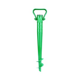 T CACHE Beach Umbrella Sand Anchor – Heavy-Duty Beach Umbrella Anchor with Handle, Rust-Free & Wind-Resistant (Green)