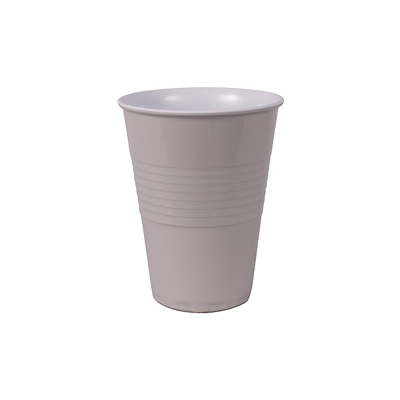 Serroni Miami Two-Tone Melamine Cup, 400 ml, Dusty Grey