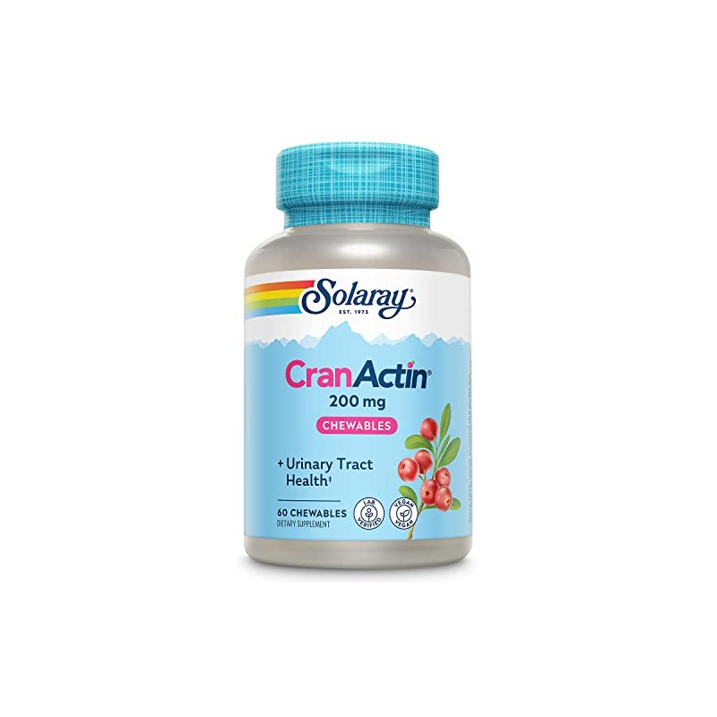 SOLARAY Cranactin 200 mg Chewable Tablets | 60 Count