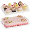 Juvale Cupcake Transport Container - 2 Tier, Clear Plastic, 13.5
