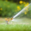 Morvat 1/2 Inch Brass Impact Sprinkler, Adjustable 0-360 For Watering