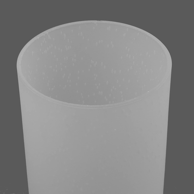 Anmire 3 Pack Frosted Seeded Glass Shade Replacement, Cylinder Light