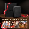 DOMIPHIE Men's Wallet, Trifold Black, Modern