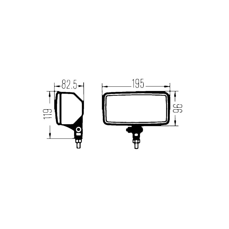 HELLA 005700471 550 DRIVING LIGHT (CLEAR LENS) H3 12V SAE/ECE,