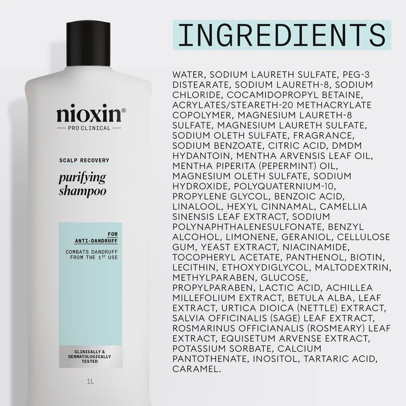 Nioxin Scalp Recovery System Purifying Shampoo 1L