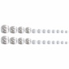 MERVF Toe Nail Press ons Toenails Fake Toe Nails White
