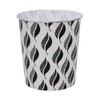 JVL Small Leaves Waste Paper Bin, 24.5cm x 26.5cm Approx,