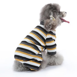 Dog Pajamas for Small Medium Dogs Classic Striped Lightweight Dog Coats Dog Coat Soft Stretchy Tracksuit Doggie Onesie Thermal Cute Outfit Pet Clothes for Dogs CatsDaily (Style 1, XS)