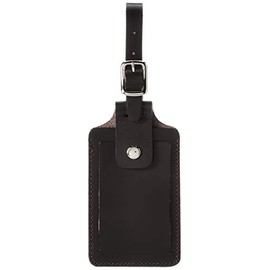 Ace Name Tag, Cowhide Leather, Braun