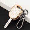 CHATYYD Key Fob Cover for Ford with Keychain,Soft TPU Car