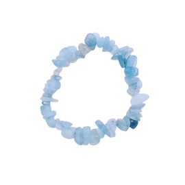 ZEN&TAO ZEN&TAO Natural Chakra Gemstone Crystal Bracelets Multiple Items Pack for Yoga Meditation Prayer Healing Protection and Gifting (Aquamarine)