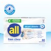 all Fabric Softener Dryer Sheets for Sensitive Skin, Free Clear,
