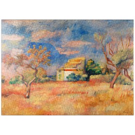 MyPuzzle Dovecote at Bellevue (Pigeonnier De Bellevue) 1888-1889 by Pierre-Auguste Renoir - Premium 1000 Piece Jigsaw Puzzle for Adults