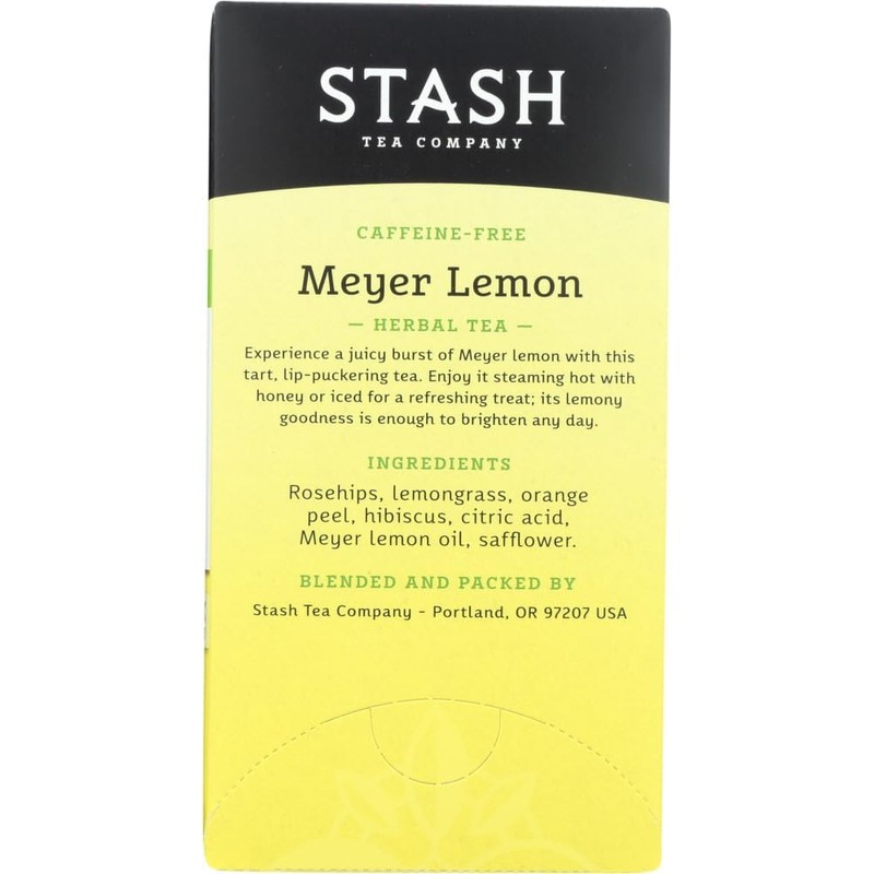 Stash Meyer Lemon Blossom Herbal Tea, Tea Bags, 20-Count Boxes