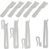 30 pcs Adjustable Curtain Hooks for Drapes Depth Pinch Pleat