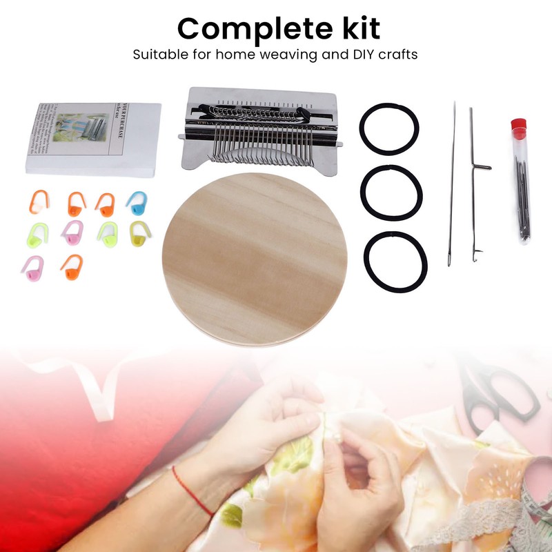 21 Hooks Darning Loom with Needles Household Loom Kit Small