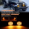 AreLokpri Amber Front Turn Signal Lights Compatible for 1987-1995 Wrangler
