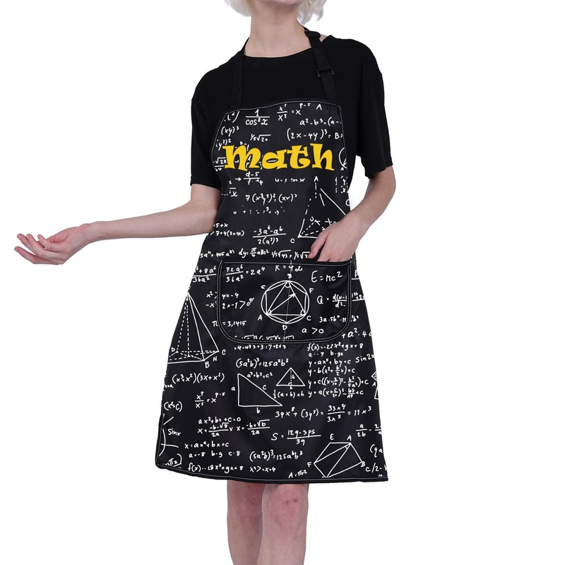 FUSTMW Math Apron with Pockets Math Gifts for Math Teacher