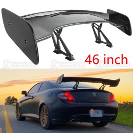 For Hyundai Tiburon 97-08 Glossy 47" Rear Trunk Spoiler Tail Wing Lip Adjustable