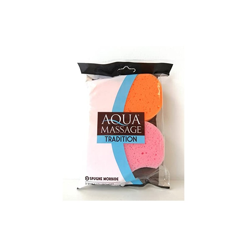 Aqua Massage Tradition 2 Soft Sponges 1 Pack of 2