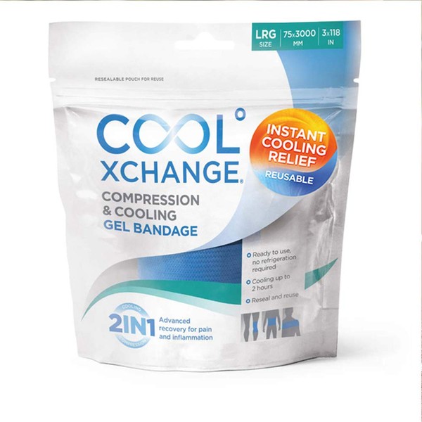 Complete Medical Thermoskin Coolxchange Large Compression Cooling Gel Bandage, 0.81 Pound