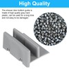 M6192 Sliding Shower Door Bottom Guide, 1/2 In. Channel, (Gray
